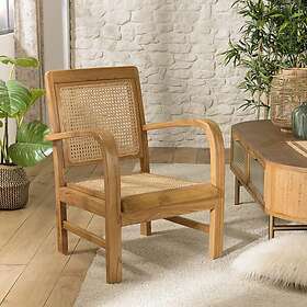 Macabane Fauteuil mindi et cannage DAK