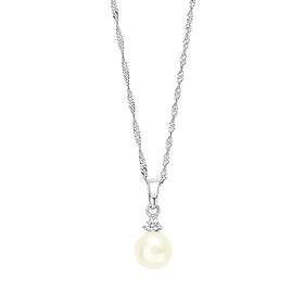 Halsband 925 Sterling Silver Singapore & sötvattenpärla