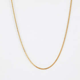 Halsband 18k guld pansarkedja 45 cm