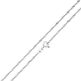 Halsband 925 Sterling Silver Singaporekedja