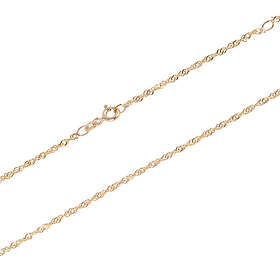 Halsband 18k guld Singaporekedja 45+5 cm