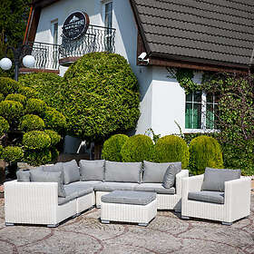 Patio Möbelset i konstrotting Dorothee vit