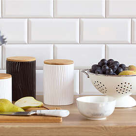 Ambition Köksburk Tuvo vit med bambulock 1110ml