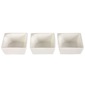 Ambition Set om 3 kvadrat salladsskålar 8x8cm SALSA