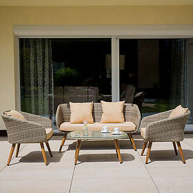 Patio Möbelset trädgård Marlene ljusgrå