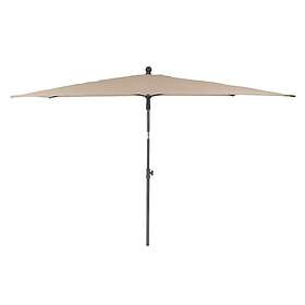 Patio Balkongparasoll rektangulärt 2,1 x 1,4 m taupe