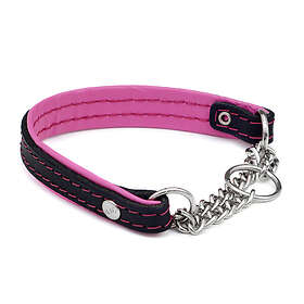 Hundhalsband med kedja,