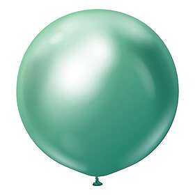 Gröna Stora Chrome Ballonger Green 2-pack