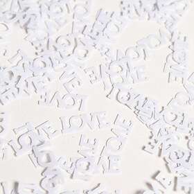 Love Konfetti Vit
