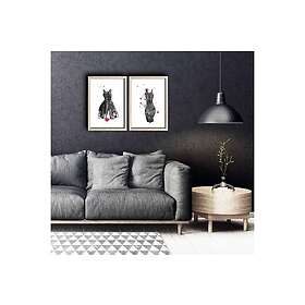 Väggdekor MDF Målning 2 Delar 585DZL1206