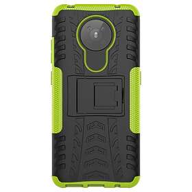 Nokia 5.3 Cool Tire Tough Case m. Stand Svart / grönt