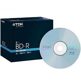 TDK BD-R 25GB 6x 1-pack Jewel Case