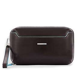 Piquadro BLUE SQUARE Handledsväska mahogny