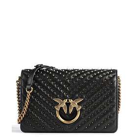 Pinko Love Click Classic Studs Crossover väska svart