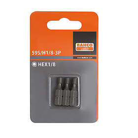 Bahco Bits 59S 1/4'' H 1/4'' 25mm 3-pack