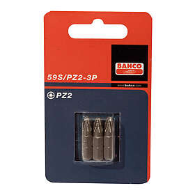 Bahco Bits 59S 1/4'' PZ2 25mm 3-pack