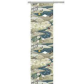 Arvidssons Textil Fjällvandring Panelgardin Beige/Blå