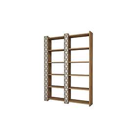 Hovdane Bokhylla 124 cm Brown/Vit 845HCT3615