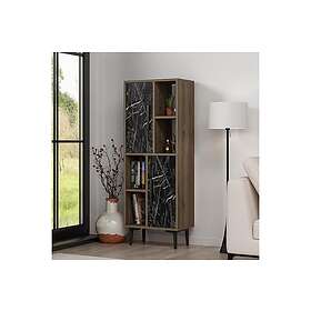 Kasteel Bokhylla 30x50 cm Valnöt/Svart 475OLV1607