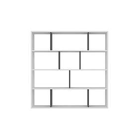 Jasenica Bokhylla 145x25 cm Hvit/Antracit 935CMN1111