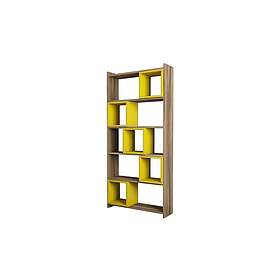 Hovdane Bokhylla 80 cm Brown/Gul 845HCT3604