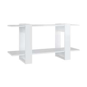 Bokhylla vit högglans 100x30x51 cm konstruerat trä Vit 811562