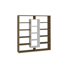 Amplett Bokhylla Brown/Vit 731WAT3605