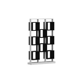 Edwars Bokhylla Hvit/Svart 788DEC3604