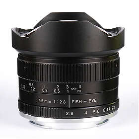 7artisans 7.5mm f/2.8 II Fisheye-objektiv APS-C för Fujifilm X