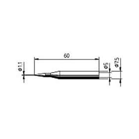 Ersa Lödspets 0172BD Pennform 1.10 mm 1 st