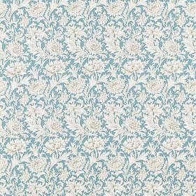 William Morris Chrysanthemum Toile Slate Tyg