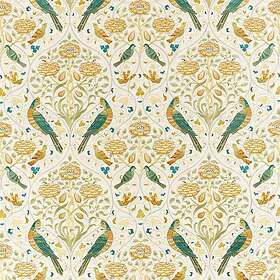 William Morris Seasons By May Embroidery Sea Glass/Brick Tyg
