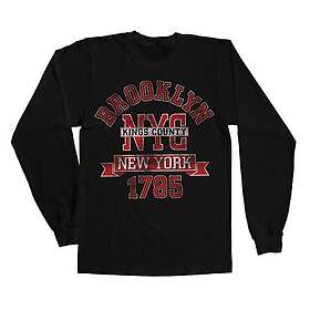 Brooklyn New York Long Sleeve Tee, Long Sleeve T-Shirt (Herr)