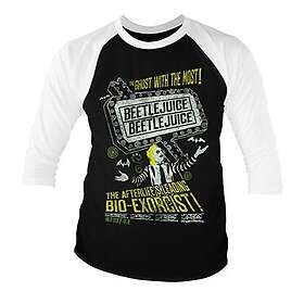 Beetlejuice The Afterlife's Leading Bio-Exorcist Baseball 3/4 Sleeve Tee, Long Sleeve T-Shirt (Herr)