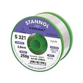 Stannol S321 2,0% 2,0MM SN99.3CU0.7 CD 250G Lödning, blyfri Blyfri blyfri, spole Sn99.3Cu0.7 250g 2 mm