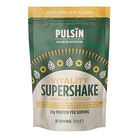 Pulsin Supershake Vanilj & Matcha Vitalitet, 300g