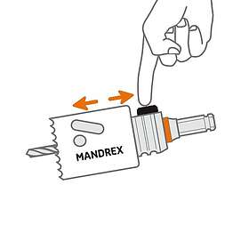 Mandrex 19mm Hålsåg Metall HSS