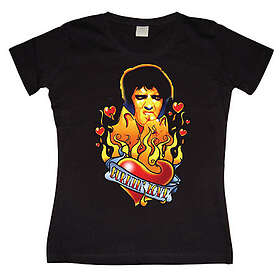 Elvis - Burnin Love Girly T-shirt (Dam)