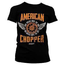 American Chopper Two Wheels Girly Tee T-Shirt (Dam)
