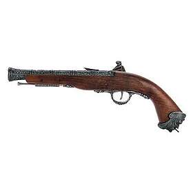 Silver HFC CO2 Flintlock Pirate Pistol 1.5J GNB