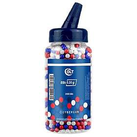 CyberGun Colt BBs 0,20g 2000st Bleu/Rouge/Vit