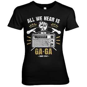 Radio Ga Ga Girly Tee T-Shirt (Dam)