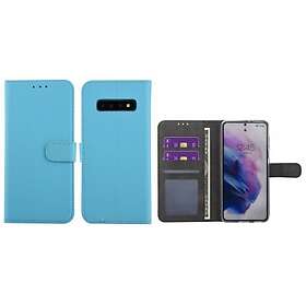 Plånboksfodral Samsung Galaxy S10+ (S10 plus) Ljusblå med Ställfunktion