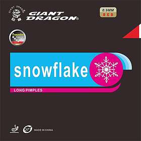 Giant Dragon Snowflake: Röd-#ff0000 / OX