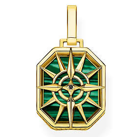 Thomas Sabo compass star green berlock PE911-140-6