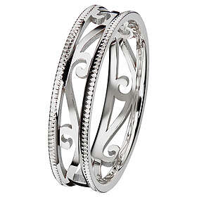 Koh-I-Noor 013-253V Ring vitguld Laurel 18½