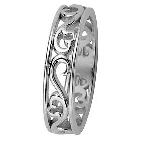 Koh-I-Noor 013-250V Filigran Ring vitguld Laurel 17½