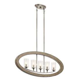 Elstead Lighting Grand Bank ljuskrona (Antik grå)
