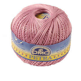 DMC Petra nr. 5 Hæklegarn Unicolor 53608 Rosa