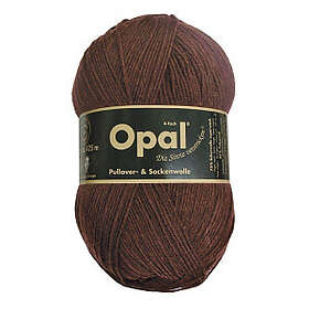 Opal Uni 4-trådigt Garn Unicolor 5192 Mörk Brun